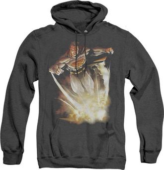 Gildan Superman Adult Heather Hoodie / Hooded Sweatshirt