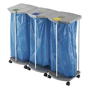 Hailo Soporte Para Bolsas De Basura Con 250 Bolsas De Basura Azules