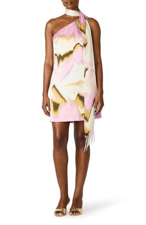 Steve Madden Charlie Asymmetric Minidress in Multi at Nordstrom, Size 10