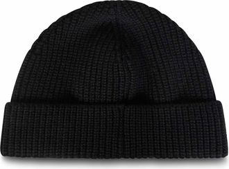 Valentino Garavani Mens Beanie Vlogo Black Cashmere Hat