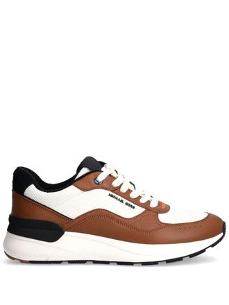 Michael Kors Trevor sneakers - men - Fabric/Rubber/Calf Leather/Polyester - 8 - Brown