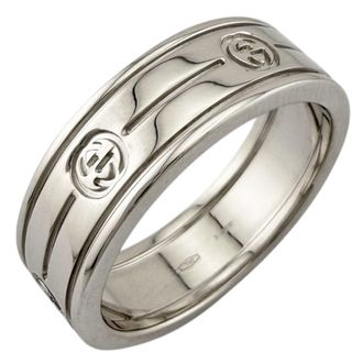 Gucci Silver White Gold (18K) Band Ring (Pre-Owned)