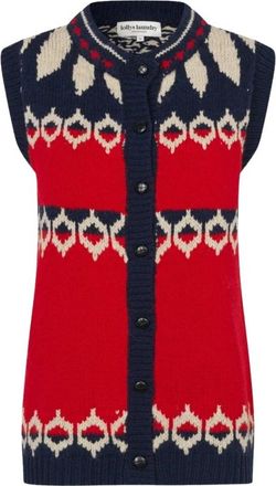 Lollys Laundry Cardigans - Dames - Vesten - Rood - S - Truien & Vesten