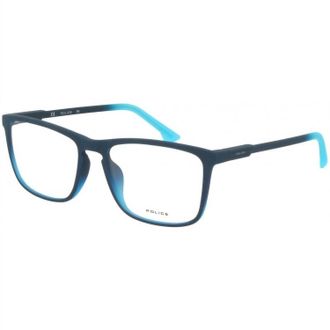 Police Mens Vpl556 Wave 3 Eyeglasses In Blue