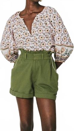 Cleobella Emeric Short In Cypress Green
