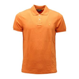 Jeckerson Polo Shirts, male, Orange, M, Orange Cotton T-shirt Made in Italy