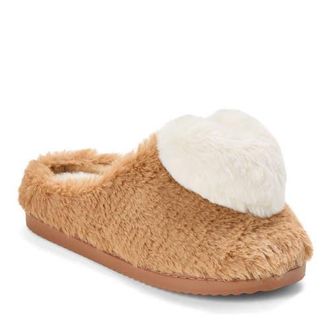 Dearfoams Rosie Furry Icon Clog Slipper in Latte at Nordstrom, Size X-Large