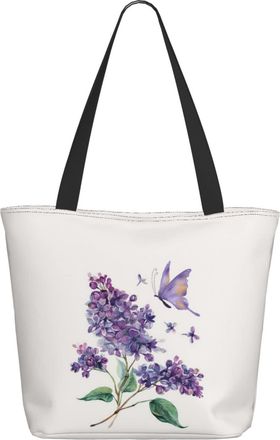 AOOEDM Flower And Butterfly Ladies Shopping Bag 13x11x7in.The Perfect ValentineS Day Gift.It Is The Best ValentineS Day Gift For Mom, Daughter, Wife,Etc