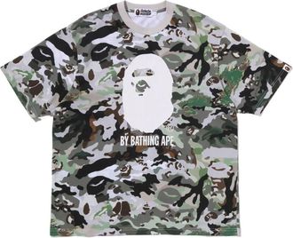 A Bathing Ape Hybrid Camo Relaxed Fit T-Shirt Green 0ZXTEM318091RGRD