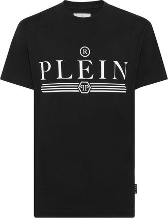 Philipp Plein logo-print cotton T-shirt - men - Cotton - XXXL - Black