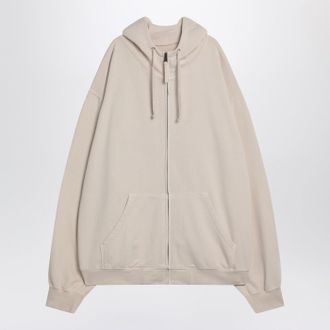 Maison Margiela Oversized écru Hoodie With Numeric Logo
