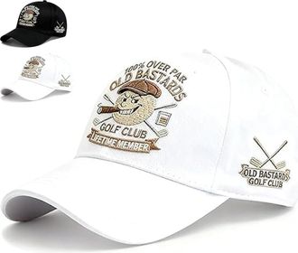 Generic Old Bastards Golf Club Baseball Cap, Funny Vintage Golf Themed Hat, 3D Raised Golfthemed Baseballhat, Adjustable Embroidered Golfhat, Over Par Lifetim