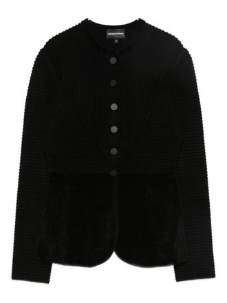 Emporio Armani Buttoned Crewneck Jacket