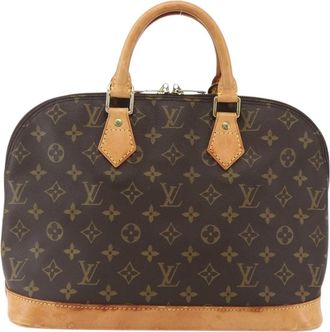 Louis Vuitton Alma Handbag Monogram Canvas Brown Canvas Handbag (Pre-Owned)