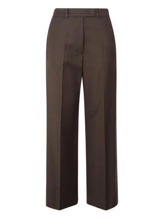 Frankie Shop Brickell Flannel belt loops trousers - Brown