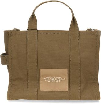 Marc Jacobs Womens Medium Tote Bag Green Cotton Handbags Hand