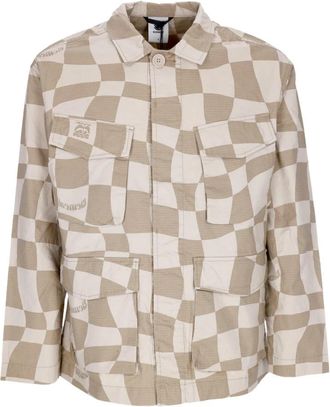 Element Ripstop Langemouwjas Shirt - Heren - Casual Overhemden - Beige - M - Katoen - Overhemden