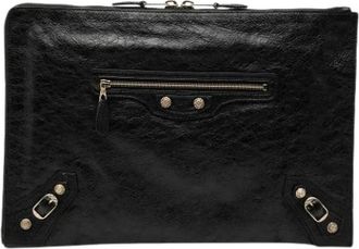 Balenciaga Pre-owned Clutches, female, Black, Size: ONE SIZE Pre-owned Clutch Bag