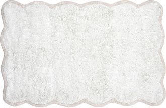 VCNY Home Scalloped Cotton Bath Rug in White at Nordstrom Rack