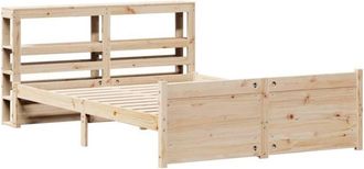 vidaXL Bed Frame with Headboard without Mattress 140x190 cm vidaXL