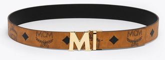 MCM Claus M Reversible Belt 1 In Maxi Monogram Visetos