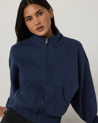 Vuori Clothing Restore Track Jacket | Blue Coast | XS, Size Extra Small