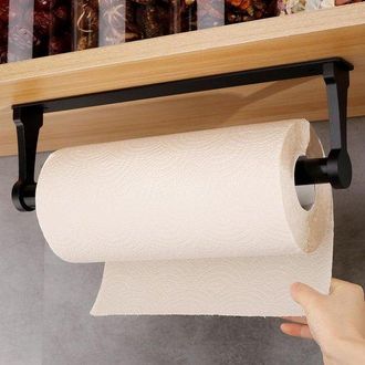 OEM Soporte Para Rollo De Cocina, Soporte Negro Para Rollo Cocina, Soporte Autoadhesivo Rollo Cocina, Soporte Aleaci&oacute;n Aluminio Rollo Cocina, Negro