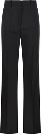 Sportmax Broeken, Dames, Zwart, 2Xs, Wol, Hangar Pants
