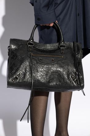 Balenciaga Handbag Le City Medium, Womens, Black