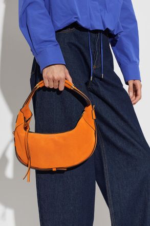 Moschino Logo Shoulder Bag, Womens, Orange