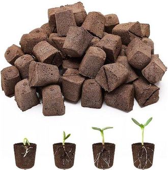 OEM Esponjas De Repuesto Para Plantas, 100 Unidades, 2 X 6,2 X 1 Cm, Esponjas De Cultivo Aptas Para Usar Con Aerogarden, Marr&oacute;n