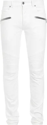 Balmain low-rise slim-cut jeans - men - Elastane/Cotton - 36 - White