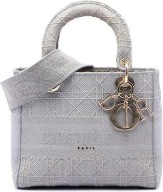 Dior Pre-owned Lady D-Lite - Dames - Vintage Handtas - Grijs - ONE Size - Vintage