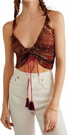 Free People Cocktail Queen Tank In Jewel Black Combo