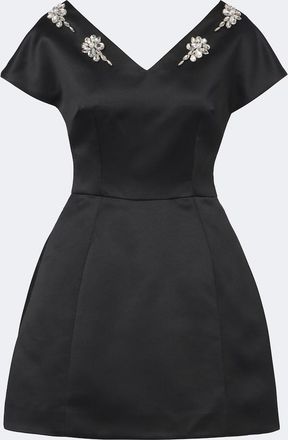 Simone Rocha Embellished satin minidress