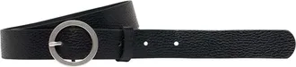 Lee H&uuml;ftg&uuml;rtel LEE Lee G&uuml;rtel Round Buckle Belt, Damen, Gr. 80, schwarz, Obermaterial: 100% Rindsleder Leather cow., G&uuml;rtel H&uuml;ftg&uuml;rtel