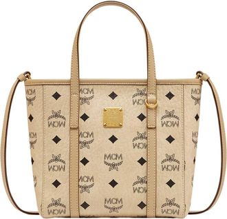 MCM Diamond Tote - Dames - Shoppers - Beige - ONE Size - Katoen - Tassen