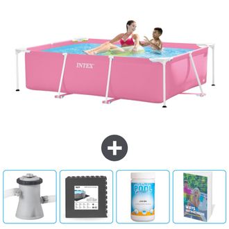 Intex Piscina Con Estructura Rectangular - 220x150x60 Cm - 7-piezas Scb125