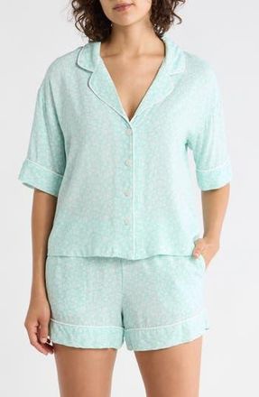 Tart Kine Short Sleeve Pajamas Set in Country Disty-Aqua at Nordstrom Rack, Size X-Large
