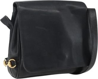Gucci Pre-owned Vintage Schoudertas - Dames - Vintage Schoudertas - Zwart - ONE Size - Leer - Vintage