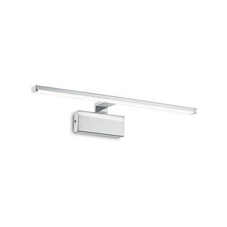 Netlighting Alma Integrated LED Picture Wall Lamp 1 Light Chrome 3000K in Grey