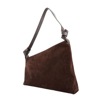 Staud Womens Dani Shoulder Bag Leather Brown Cowhide Shoulder-hobo-bags