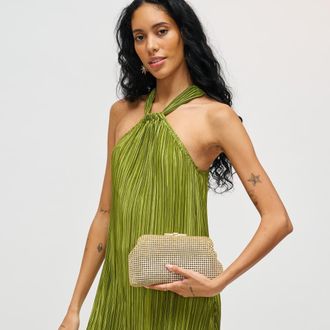 Urban Expression Delfina Evening Bag in Gold at Nordstrom