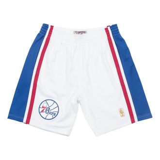 Mitchell & Ness NBA Swingman Shorts Philadelphia 76ers Home 1996-97 White Blue Red SMSHGS18246-P76WHIT96