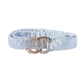 Chanel Pre-owned Belts, female, Gray, Size: ONE SIZE Pre-owned Vintage Leather Belt