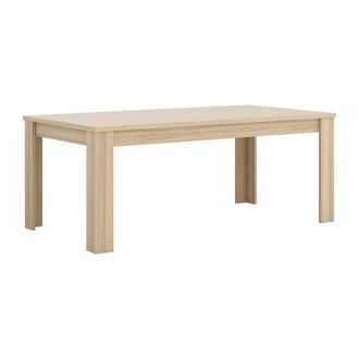 Petits Meubles Mesa de comedor 8 plazas estratificado marr&oacute;n