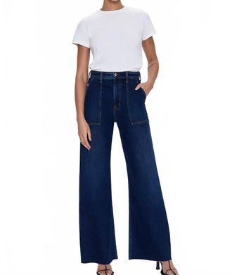 Pistola Denim Penny Utility High Rise Wide Leg Jeans In Calluna