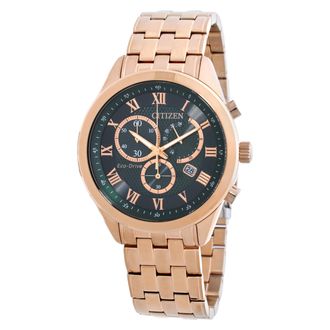 Citizen Chronograph Green Dial Mens Watch AT2603-59X