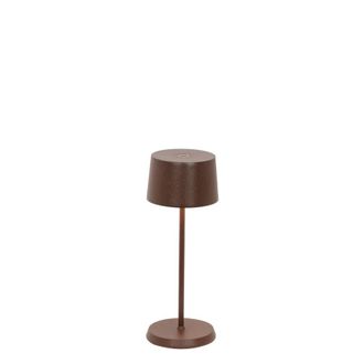 Zafferano L&aacute;mpara de mesa led corten regulable zafferano
