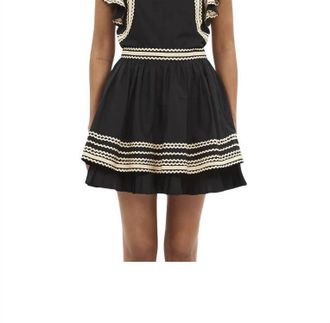 Ulla Johnson Adaleigh Mini Skirt In Noir
